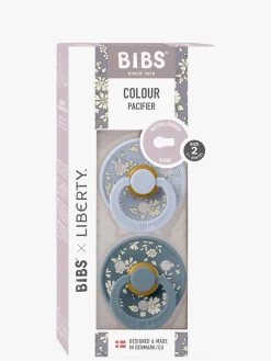 BIBS x Liberty Colour Sut 2-Pak Latex Str. 2 Rund, Capel/Dusty Blue Mix