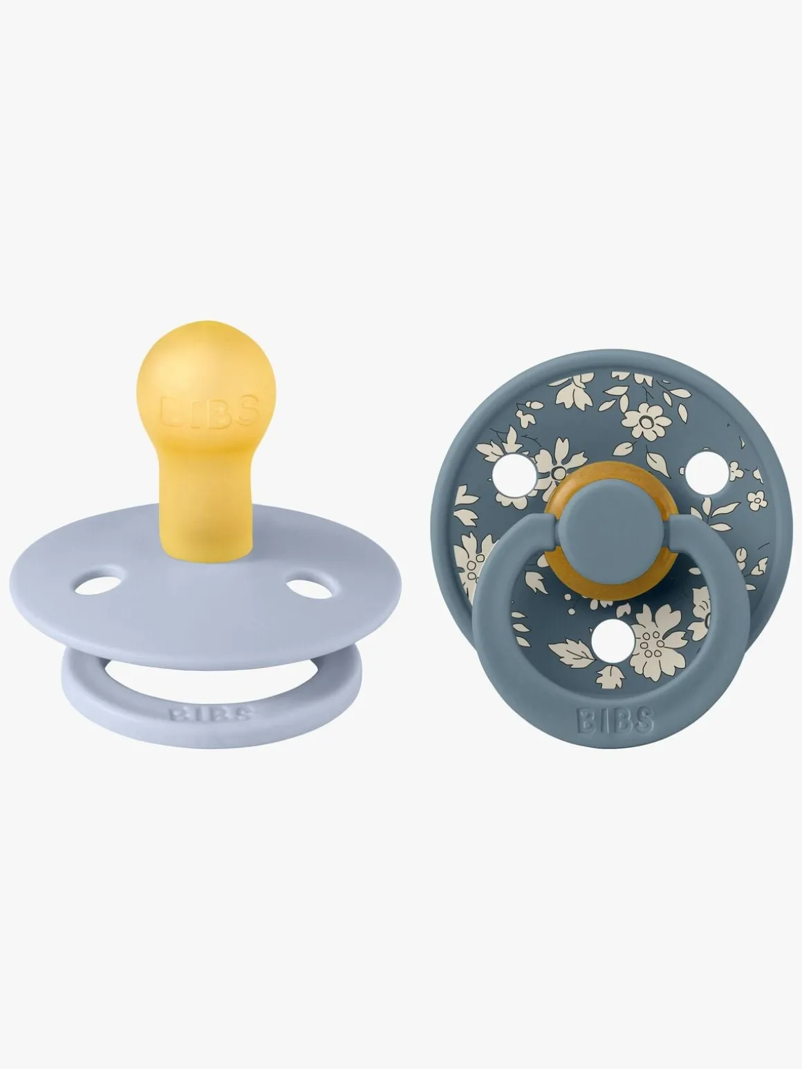 BIBS x Liberty Colour Sut 2-Pak Latex Str. 1 Rund, Capel/Dusty Blue Mix