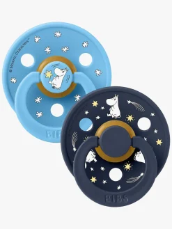 BIBS x Moomin Colour Good Night Sut 2-pak Latex Str. 1, Breeze