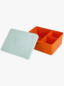 Blafre Madkasse 3 rum Bjørn, Lyseblå/Orange