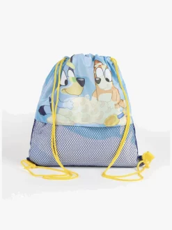 Bluey Håndklæde Gymnastikpose & Kasket Sæt, Lyseblå