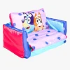 Bluey 2-i-1 Oppustelig Flip Out Sofa, Lyserød/blå