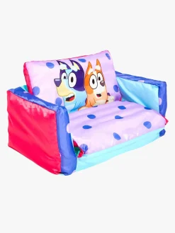 Bluey 2-i-1 Oppustelig Flip Out Sofa, Lyserød/blå