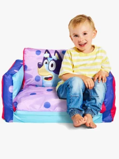 Bluey 2-i-1 Oppustelig Flip Out Sofa, Lyserød/blå