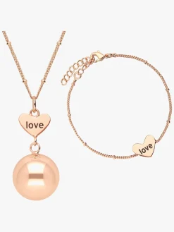 Bola Barselssmykke med Armbånd Love, Roségylden