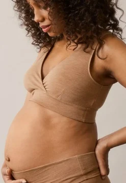 Boob Merino Uld-bh, Brown Melange