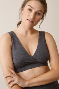 Boob The Go-To Merino Wool BH, Dk Greymelange