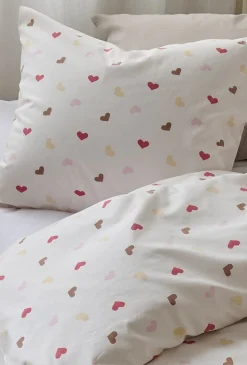 Borganäs Sengesæt Hjärtrud 150x210, Beige