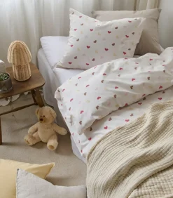 Borganäs Sengesæt Hjärtrud 150x210, Beige