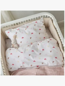 Borganäs Sengesæt Tremmeseng Hjärtrud 2-delt 100x130, Beige