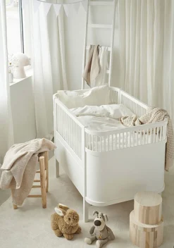 Borganäs Sengesæt Tremmeseng Humble 100 x 130 2-delt, Hvid