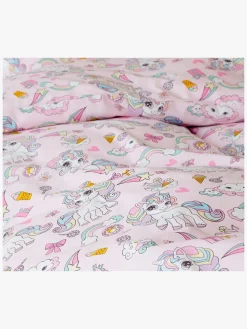Borganäs Sengesæt 150x210 Enhjørning, Pink