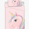 BrandMac Enhjørning Sengesæt 140x200, Pink