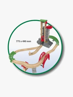 BRIO 33887 Togbane Løft & læs med lagerbygning