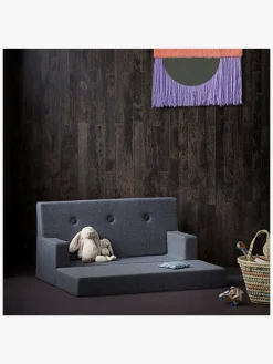 by KlipKlap Kids Sofa, Blue Grey