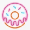 Candy Shock Neonlampe, Donut