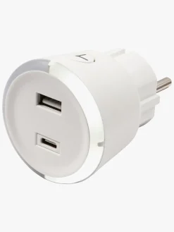 CAPiDi USB Oplader / Timer A+C, White