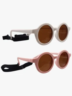 CarloBaby  Fleksible Solbriller Luma 2-pak 0-3 År, Hvid/Lyserød