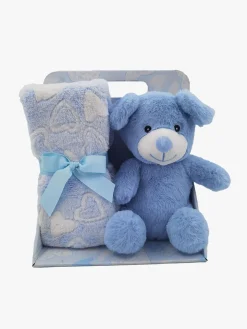 CarloBaby  Tæppe Hund, Lyseblå