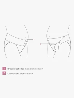 Carriwell Justerbart Over-Maven-Graviditetsbælte S/M, Hvid