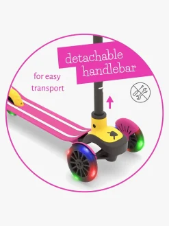 Chillafish Scotti Glow Løbehjul, Pink