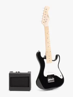 Cloudberry Castle Elguitar med Forstærker 80 cm, Sort