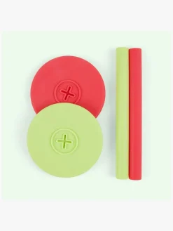 COGNIKIDS Sip Låg med Sugerør 2-pak, Apple/Rose