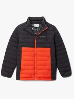 Columbia Powder Lite Dynejakke, Shark/Red Quar