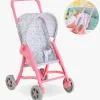 Corolle Dukkeklapvogn, Lyserød/blå