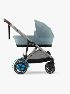 Cybex e-GAZELLE S Klapvogn, Stormy Blue/Taupe