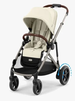 Cybex e-GAZELLE S Klapvogn, Seashelle Beige/Taupe