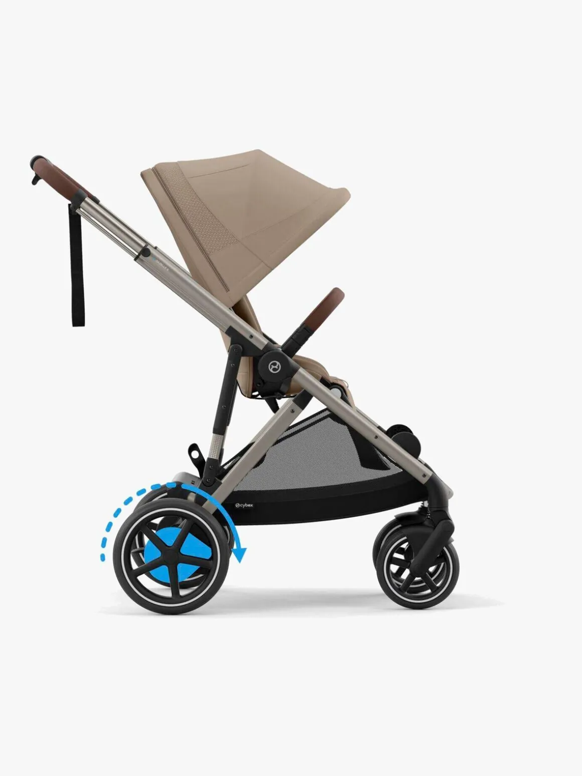 Cybex e-GAZELLE S Klapvogn, Almond Beige/Taupe