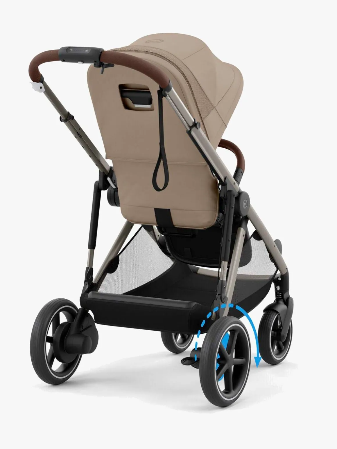 Cybex e-GAZELLE S Klapvogn, Almond Beige/Taupe