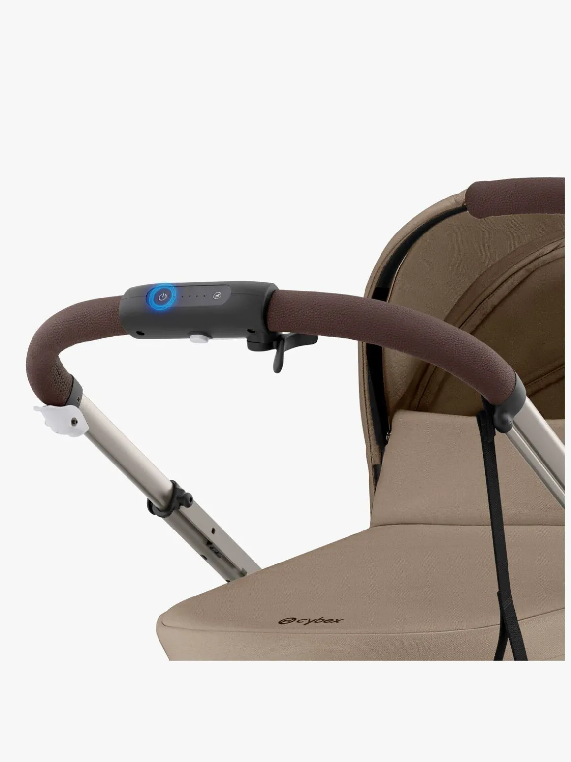 Cybex e-GAZELLE S Klapvogn, Almond Beige/Taupe