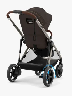 Cybex e-GAZELLE S Klapvogn, Taupe/Chocolate Brown