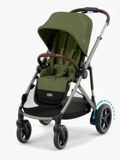 Cybex e-Gazelle S Søskendevogn, Moss Green/Taupe