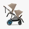 Cybex e-Gazelle S Søskendevogn, Almond Beige/Taupe