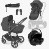 Cybex EOS Lux Duovogn inkl. Axkid GOKID Autostol Baby & Base, Moon Black