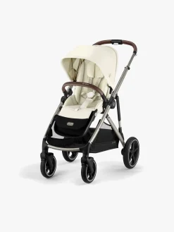 Cybex GAZELLE S Duovogn inkl. Maxi-Cosi CabrioFix i-Size Autostol inkl. Base, Seashell Beige/Taupe