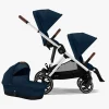 Cybex GAZELLE S Søskendevogn, Ocean Blue/Silver
