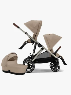 Cybex GAZELLE S Søskendevogn, Almond Beige/Taupe