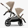 Cybex GAZELLE S Tvillingevogn, Almond Beige/Taupe