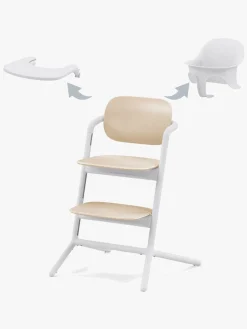 Cybex Lemo 3-in-1 Højstol inkl. Babysæt og Bakke, Sand White