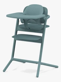 Cybex Lemo 4-in-1 Højstol inkl. Skråstol, Babysæt og Bakke, Stone Blue