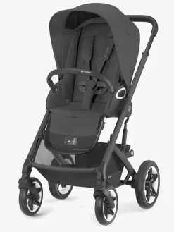 Cybex TALOS S Lux Duovogn inkl. Beemoo Route i-Size Autostol Baby & ISOFIX Base, Moon Black/Mineral Grey