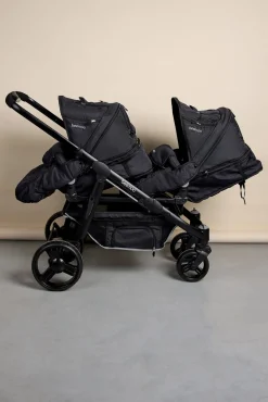 DEMO-EX Beemoo Premium Søskendevogn, Black Melange