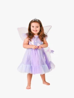 Den Goda Fen Kostume Sommerfugl med Tilbehør, Lilla