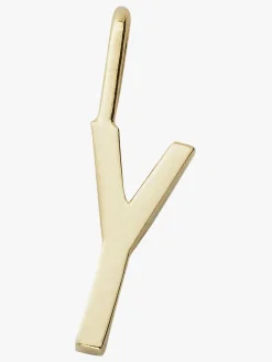 Design Letters Vedhæng Bogstav 10mm Y Gold