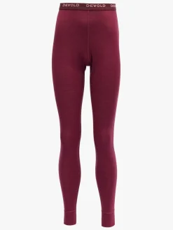 Devold Breeze Junior Lange Underbukser, Beetroot