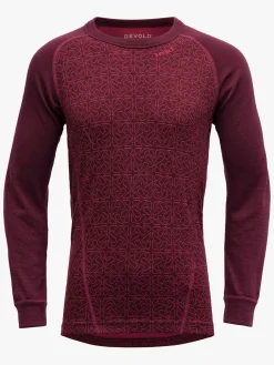 Devold DUO ACTIVE Skiundertrøje Merinould JR, Port